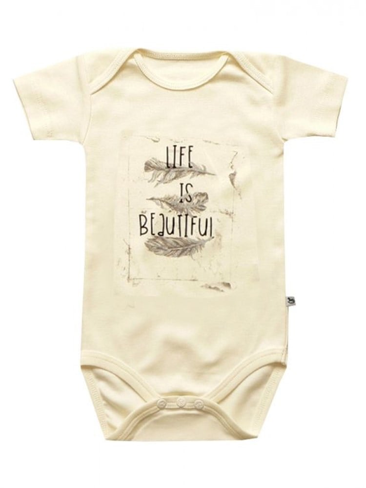 Bebeque Hayat Güzeldir Body -  Ekru