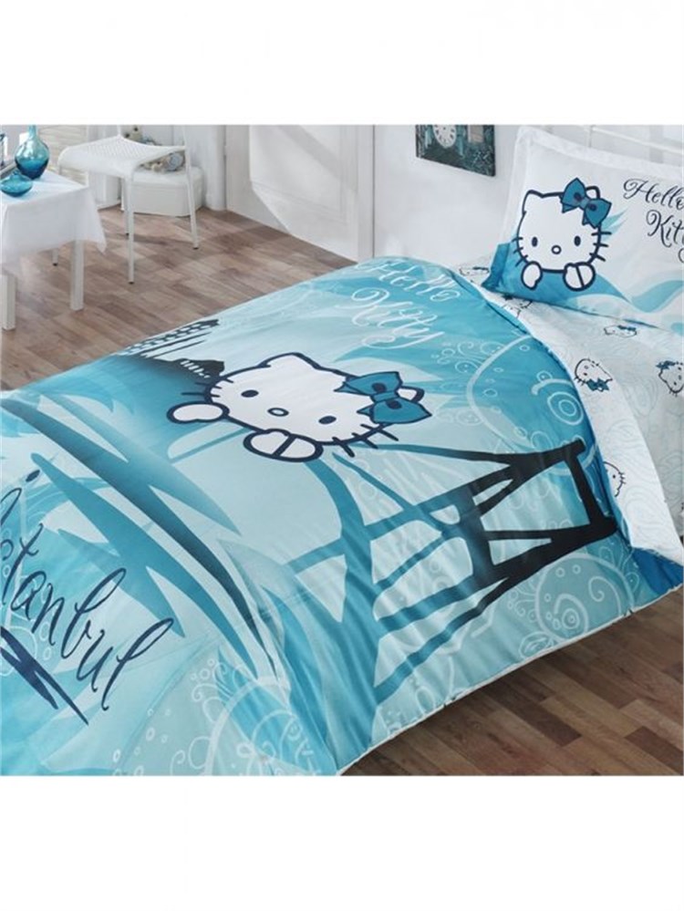 Hello Kitty Lisanslı Tek Kişilik Nevresim İstanbul