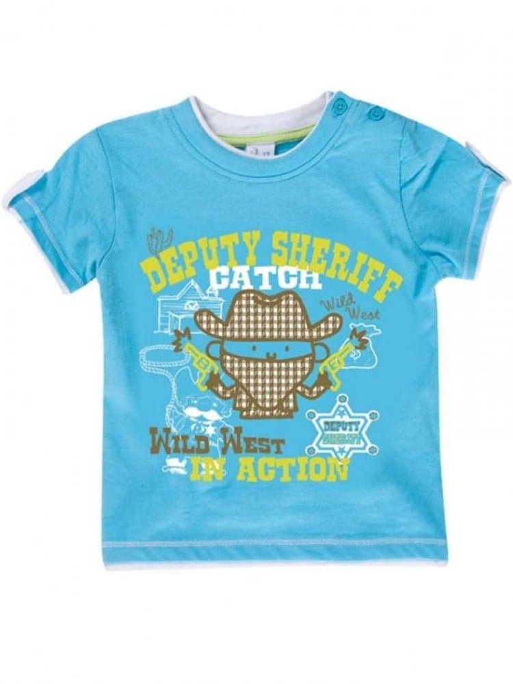 Bluekey Wild West Baskılı T-Shirt