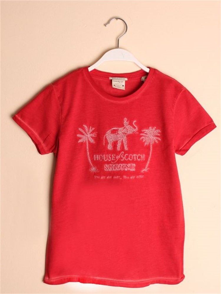 Scotch & Soda House of Scotch T-Shirt - Kırmızı
