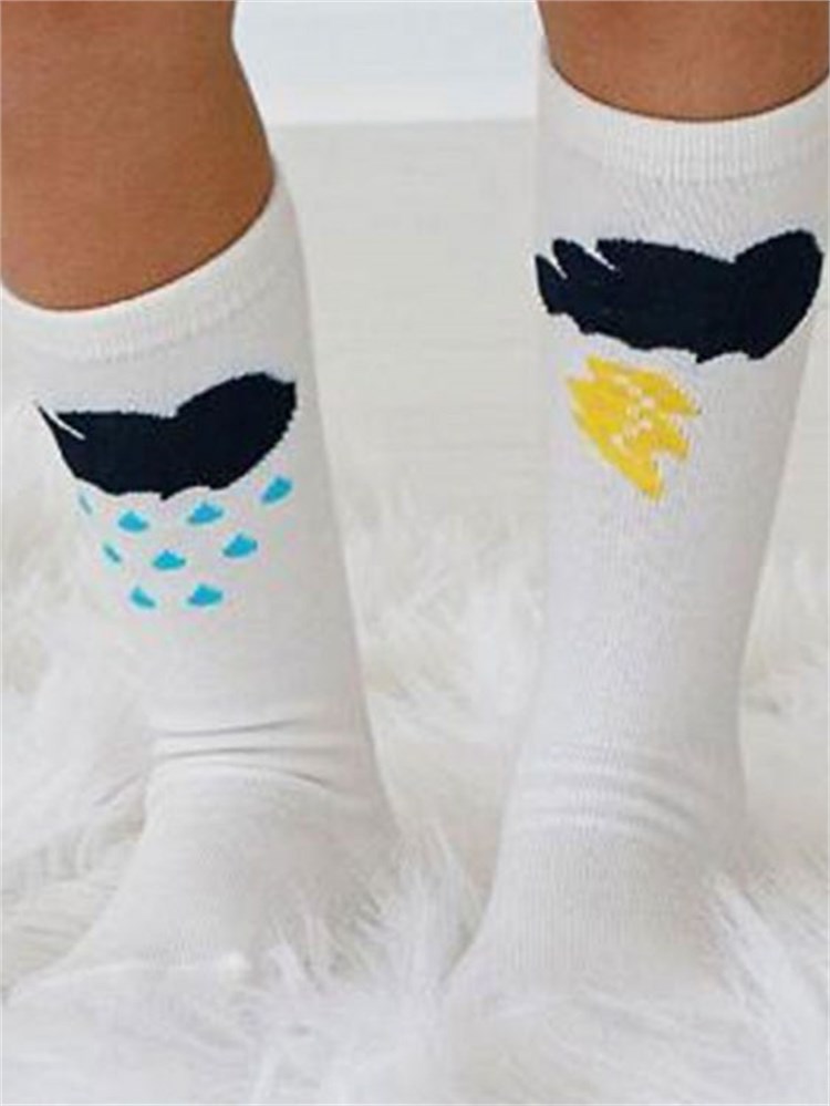 Beyaz Dizüstü Bulut Çorap