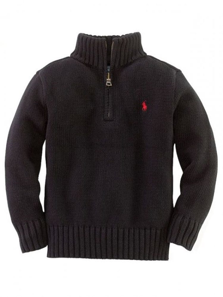 Ralph Lauren Kazak - Fermuarlı - Siyah