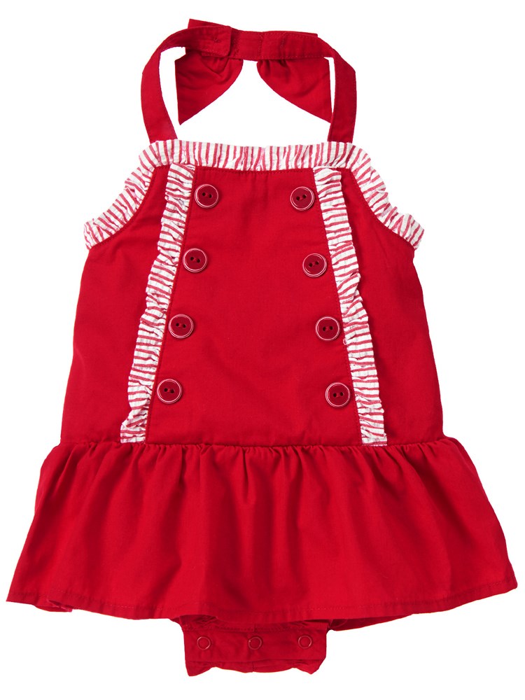 Gymboree Red Vintage Elbise