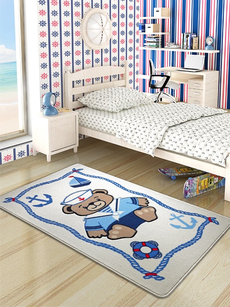Confetti Sailor 100X160 Beyaz Oymalı Çocuk Odası Halısı