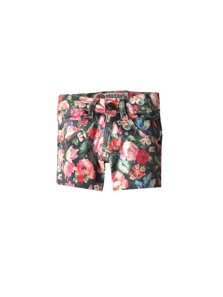 State of Kids Çiçekli Şort - Pink Roses