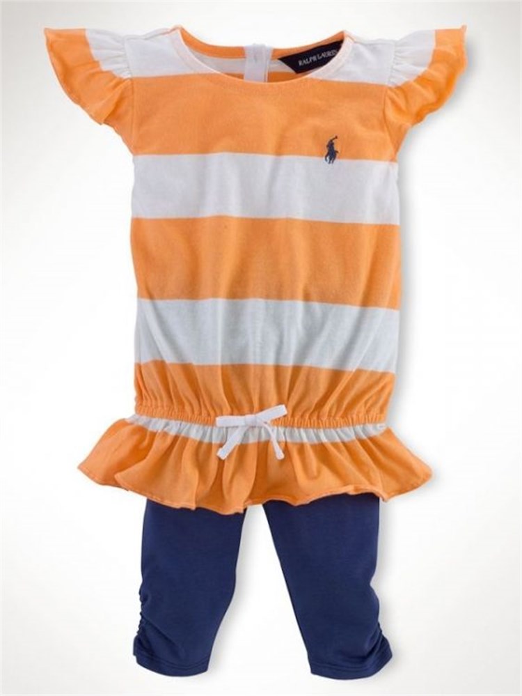 Ralph Lauren Denizci Kız Set - Sarı