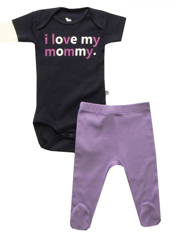 Bebeque I Love My Mommy Set -  Lacivert