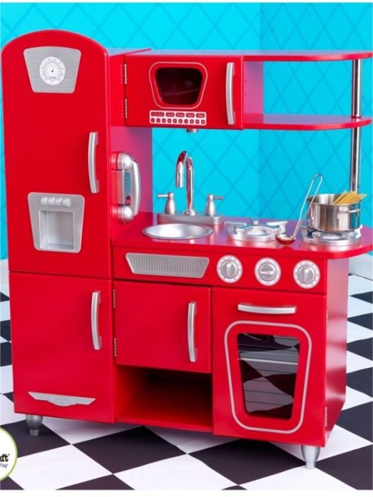 Kidkraft Red Vintage Mutfak Oyun Seti