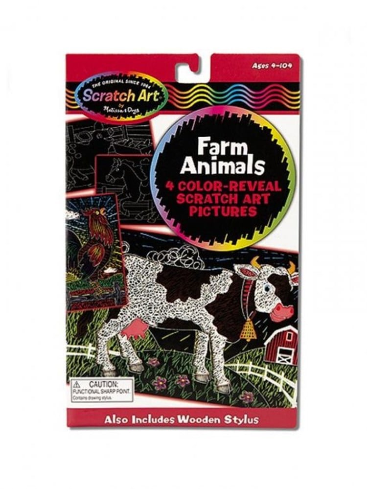 Melissa & Doug Çiftlik Hayvanlari - Kazıma Sanatı