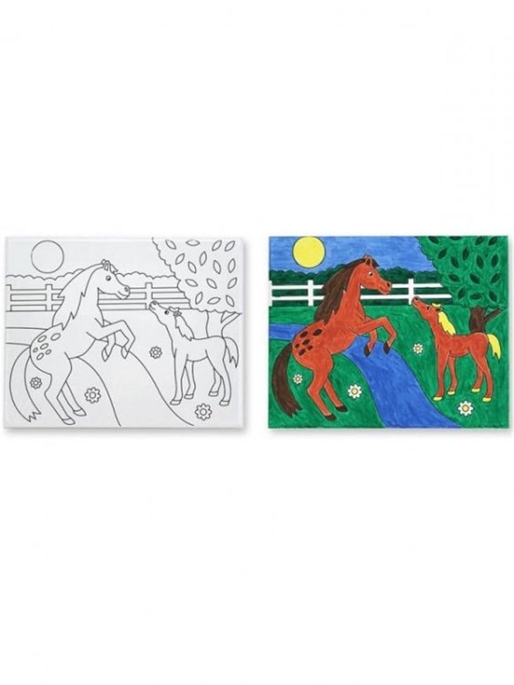 Melissa & Doug Tuvalde Boyama Seti - At