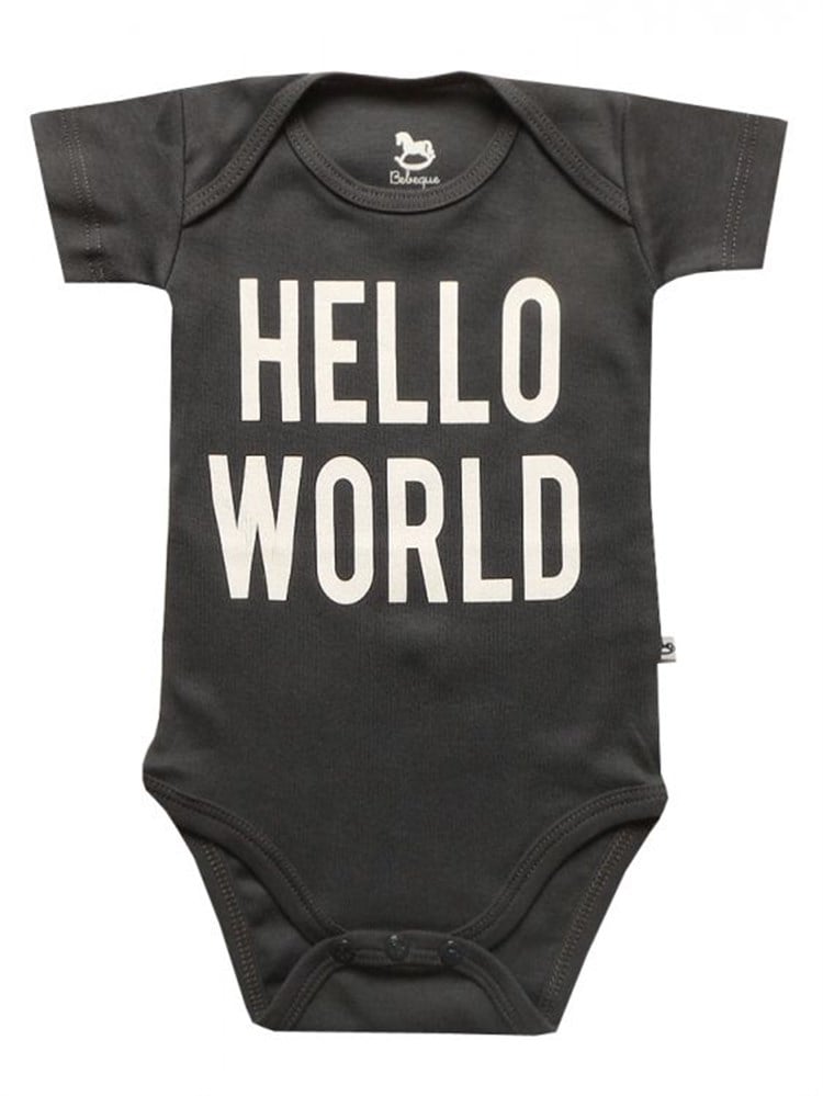 Bebeque Hello World Body - Antrasit