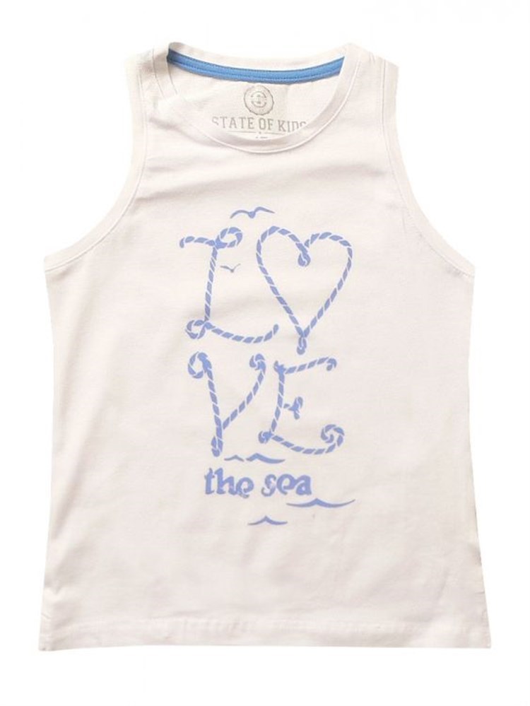 State of Kids Deniz Aşkı Atlet - Beyaz
