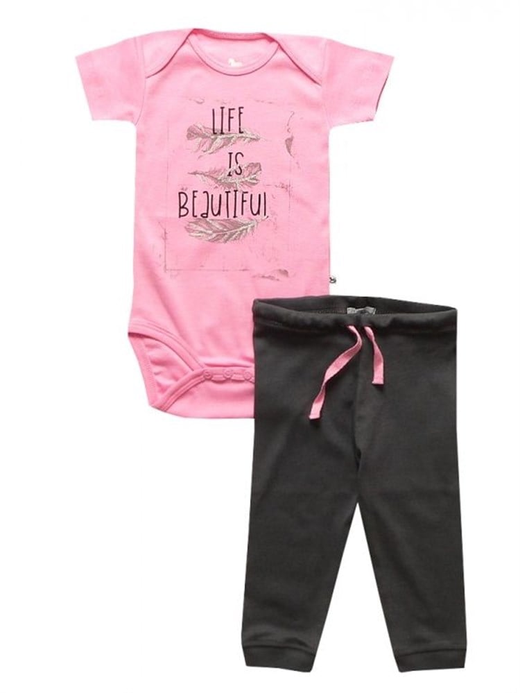 Bebeque Life Is Beautiful Set - Pembe