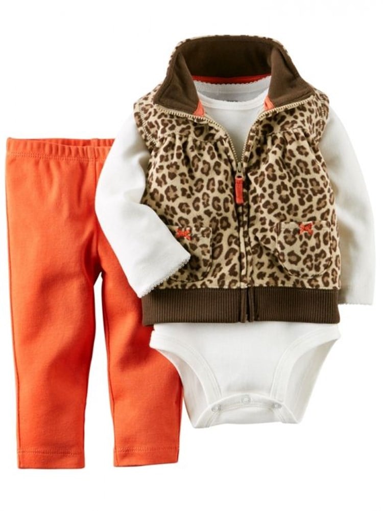 Carter's 3 Parça Set - Leopar