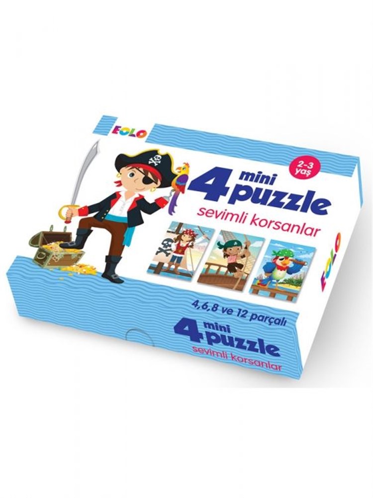 Eolo 4 Mini Puzzle Sevimli Korsanlar