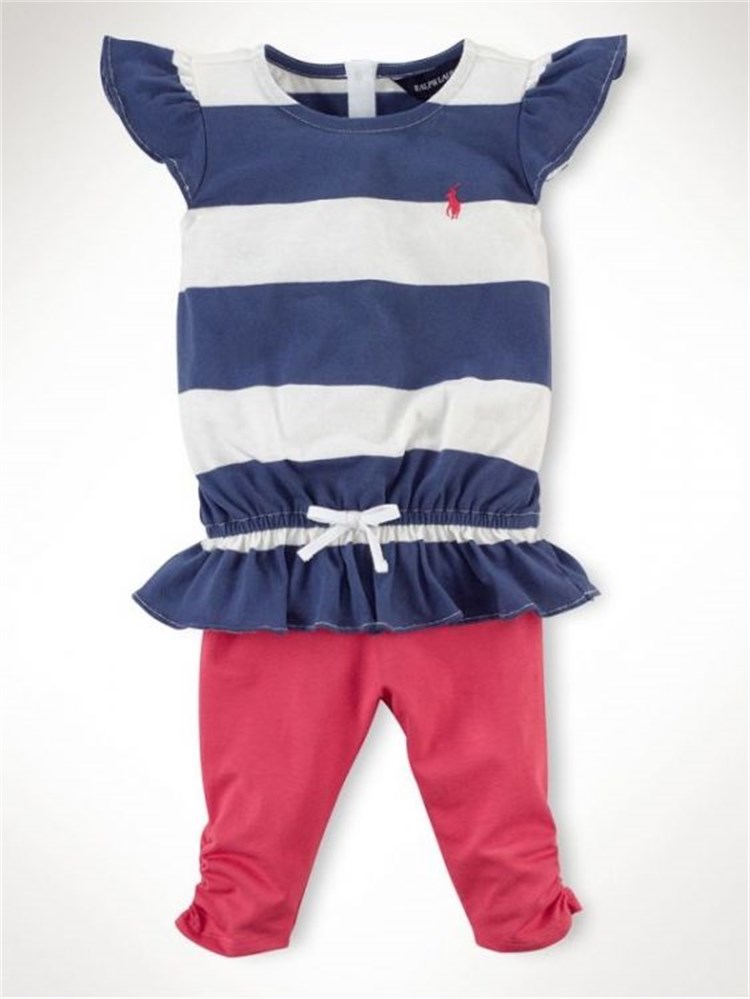 Ralph Lauren Denizci Kız Set - Mavi