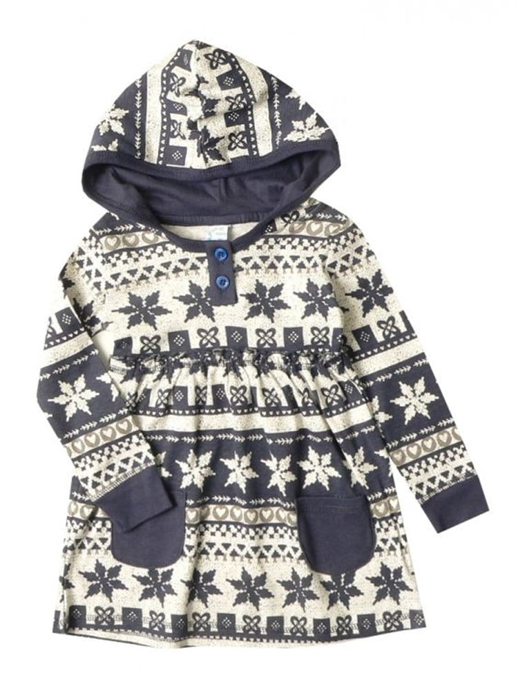 Bluekey Kız Bebek Elbise-Laci-Gri