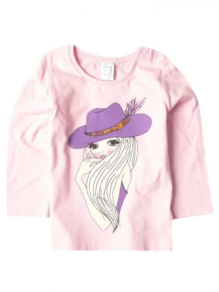 Bluekey Kız Bebek  Sweatshirt-Pembe