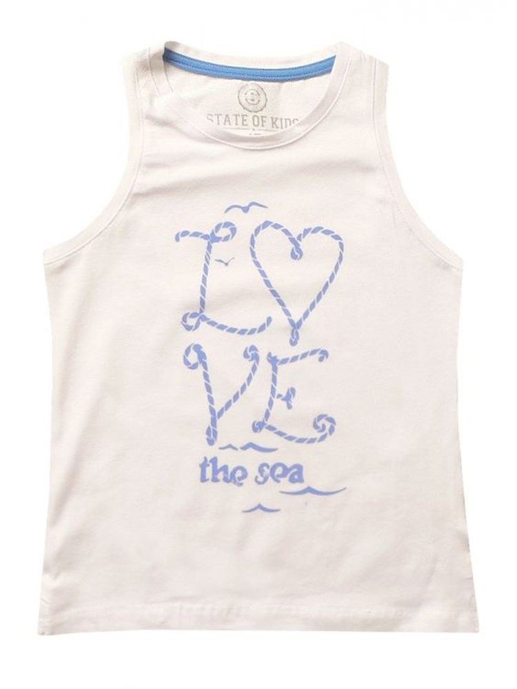 State of Kids Deniz Aşkı Atlet - Beyaz