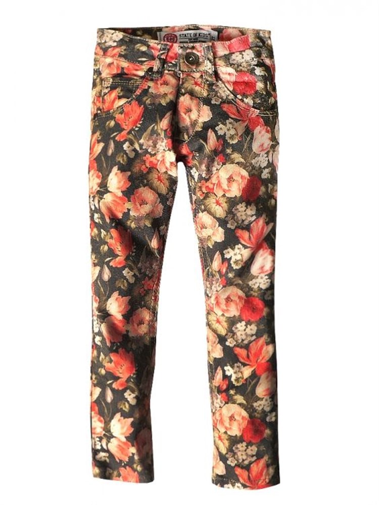 State Of Kids Çiçekli Pantolon - Red Roses
