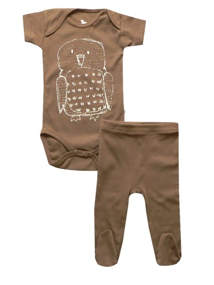 Bebeque Sevimli Baykuş Set - Vizon