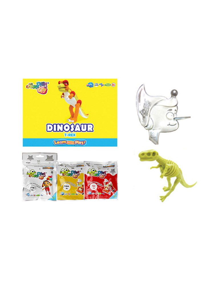JumpingClay Colorful Dinosaur Set Tyrannosaurus Oyun Hamuru