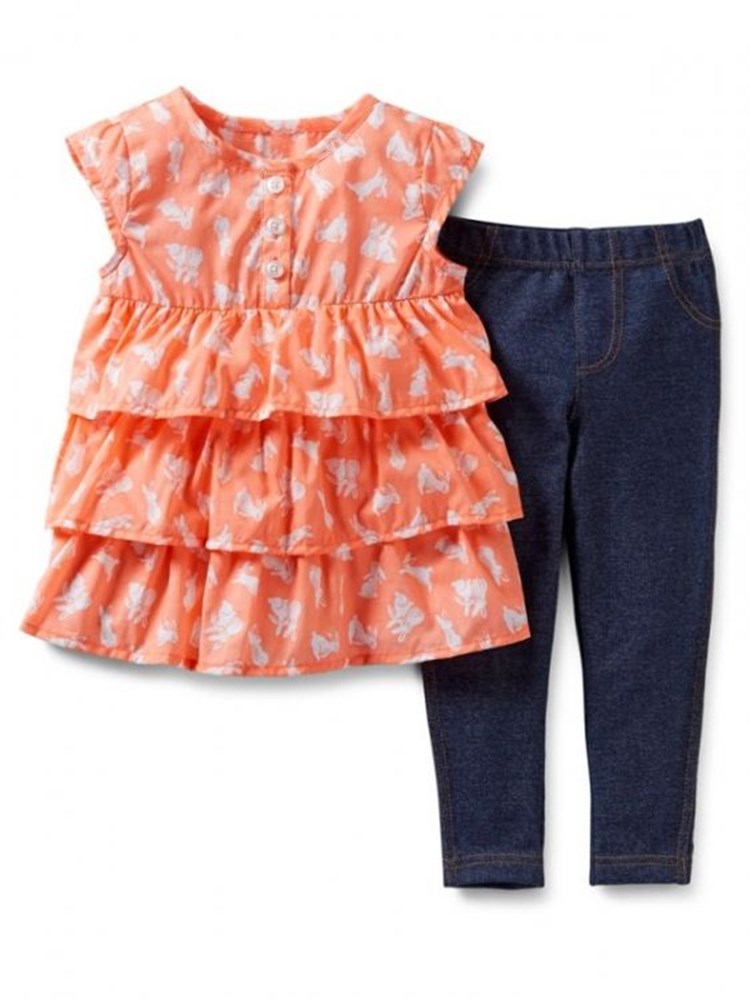 Carter's Elbise Tayt Set - Turuncu