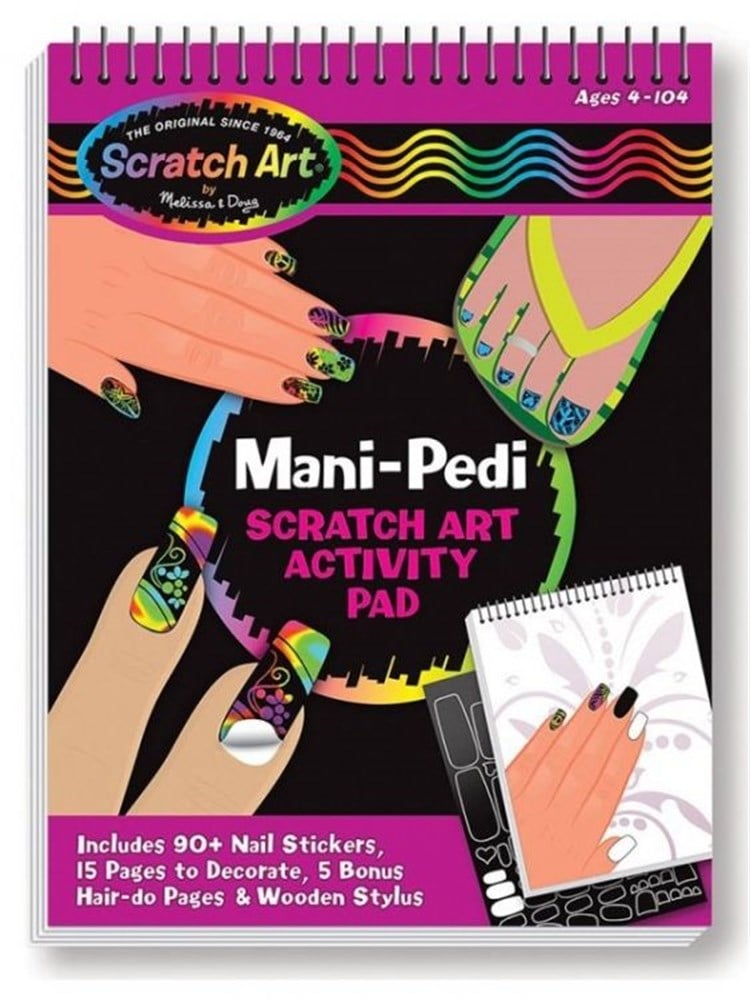 Melissa & Doug Mani - Pedi - Kazıma Sanatı Aktivite Kitabı