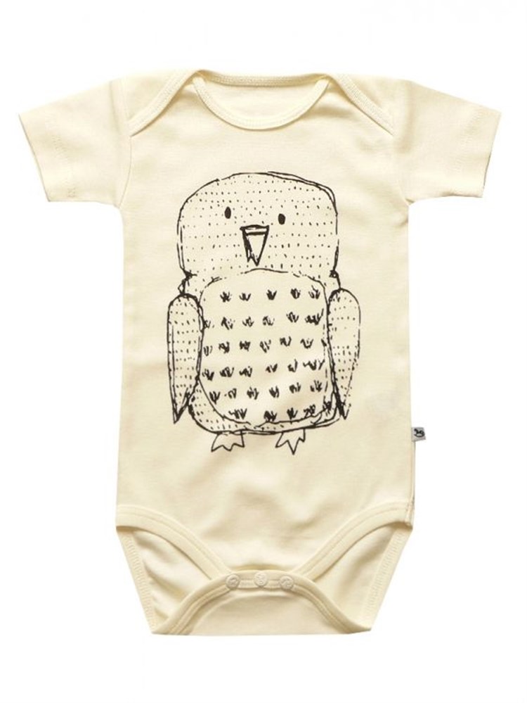 Bebeque Sevimli Baykuş Body -  Ekru