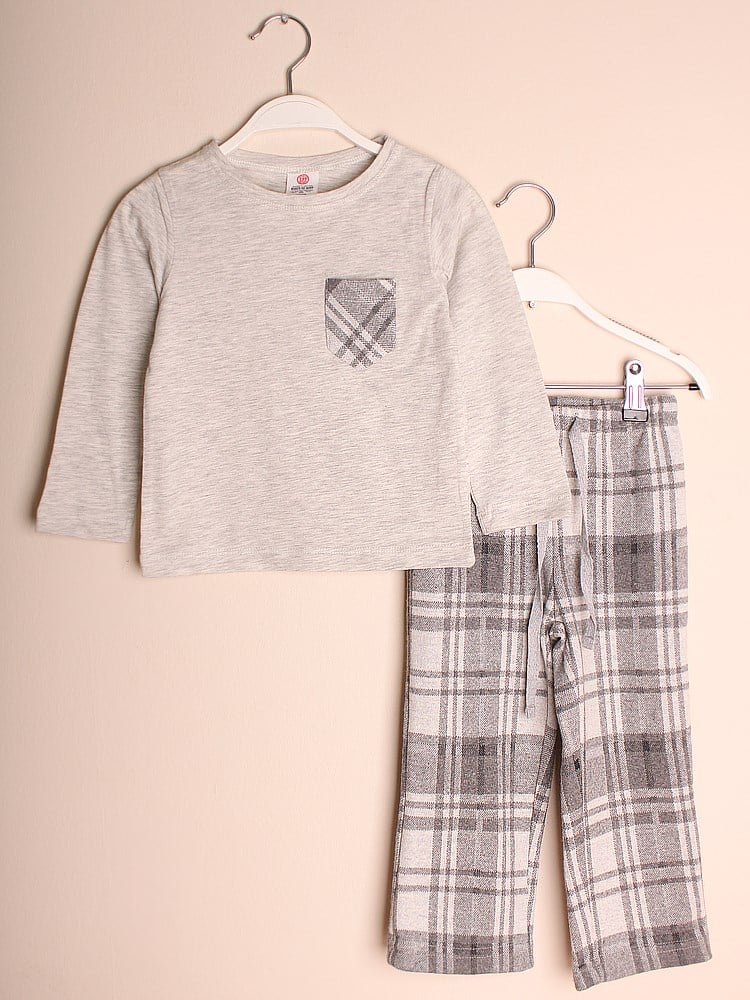 State of Kids Alaska Pijama Takımı - Gri