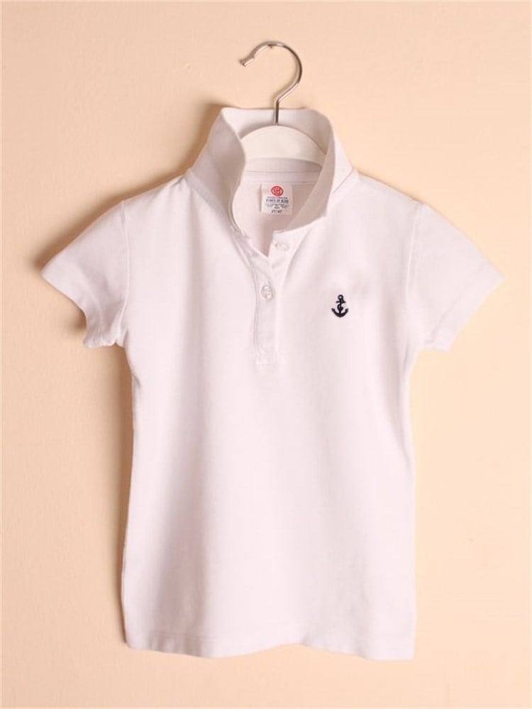 State of Kids Florida Polo T-Shirt-Beyaz
