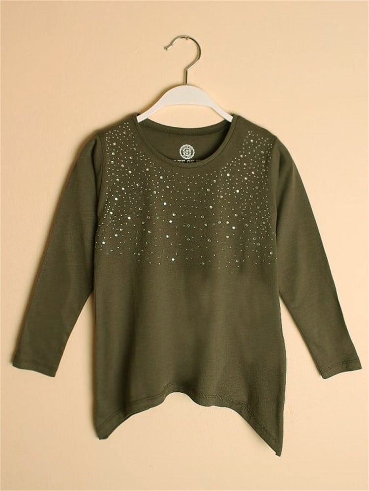 State of Kids Tunik - Taşlı - Koyu Haki