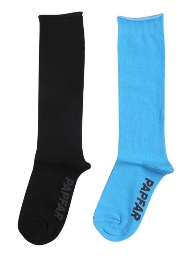 Papfar Celine 2' li Çorap Set - Siyah - Mavi