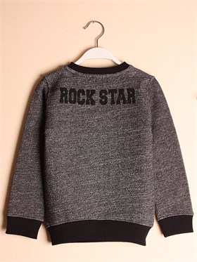 State of Kids Houston Sweatshirt - Siyah Rockstar 