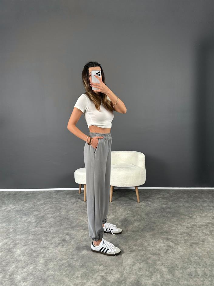 Gri Oysh Modal Jogger Pantolon