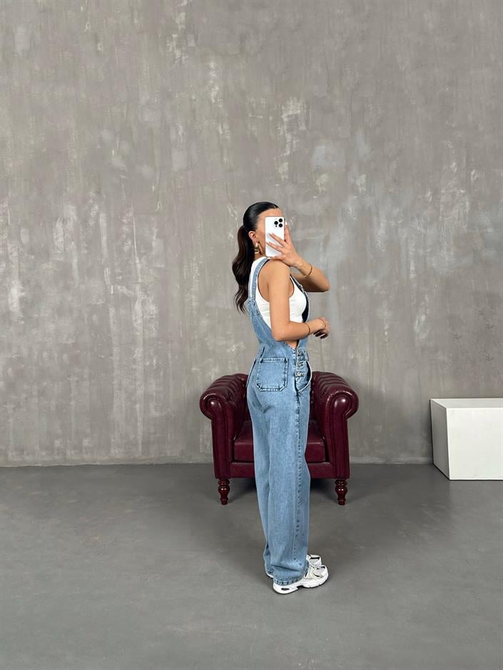 Mavi Salopet Denim Tulum Gaus00019