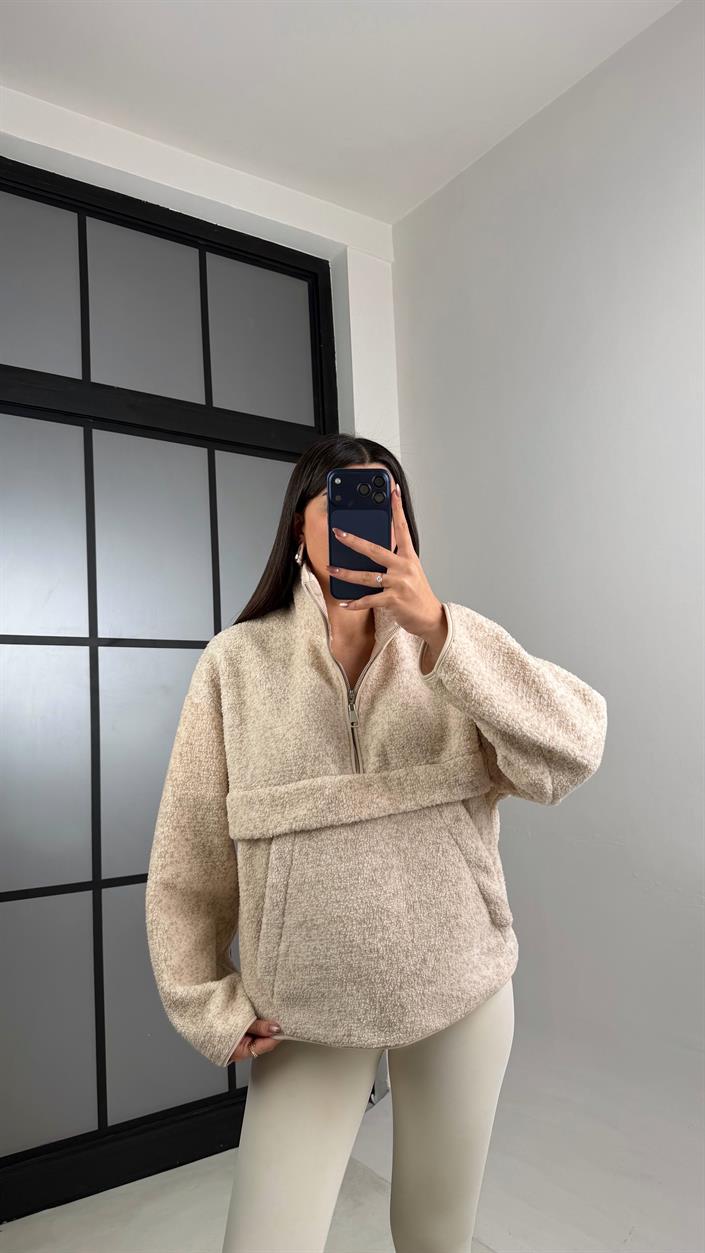 Taş Cepli Polar Sweatshirt GAUS-00723 GAUS-01135