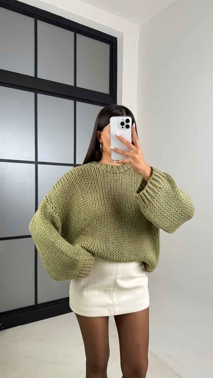 Yeşil Örgü Kazak GAUS-00129