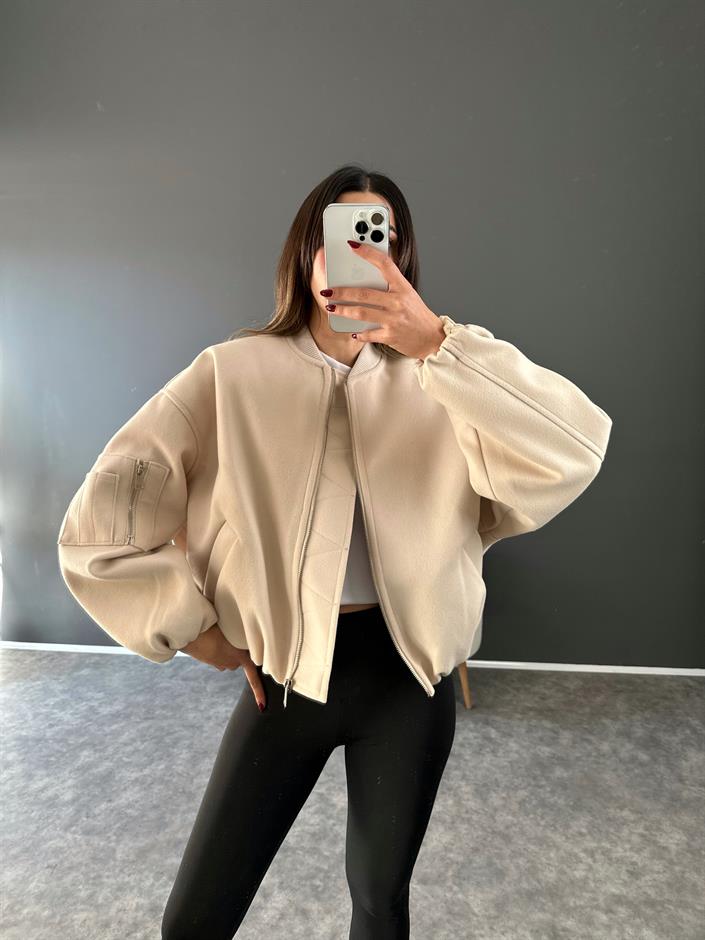 Taş Premium Kaşe Bomber Ceket