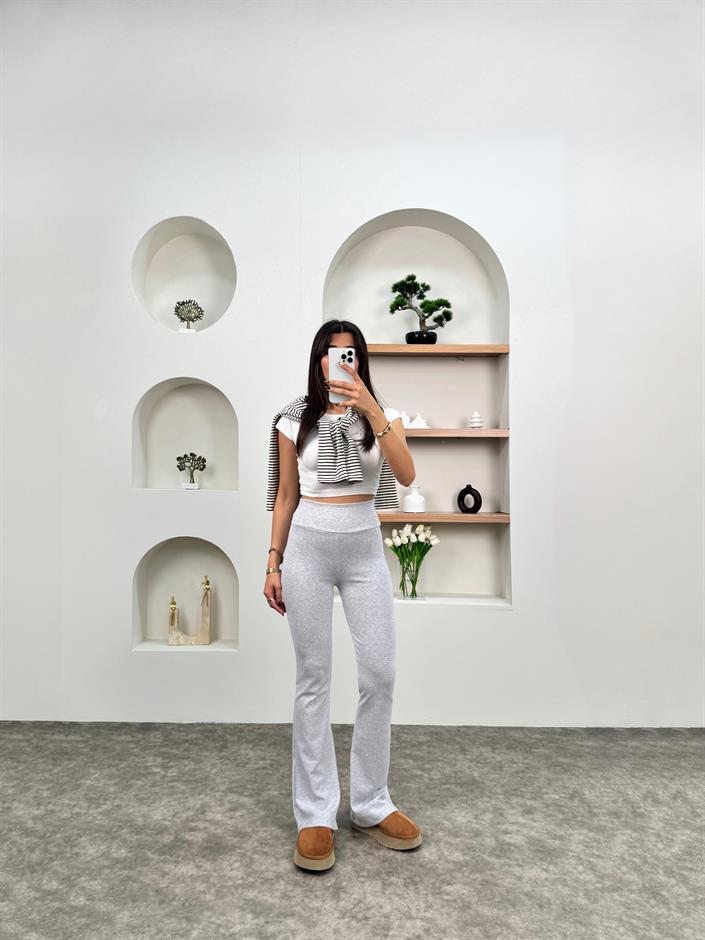 Vels Gri Oys Tiktk İspanyol Tayt