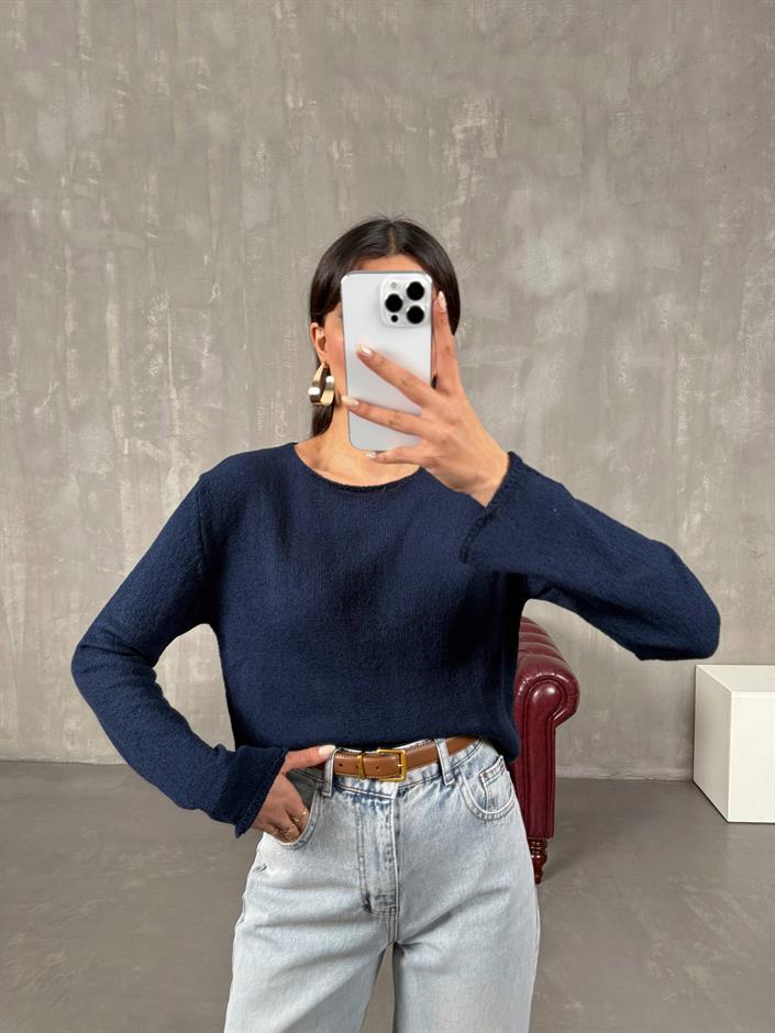 Nebra Lacivert MD Muadil İnce Triko