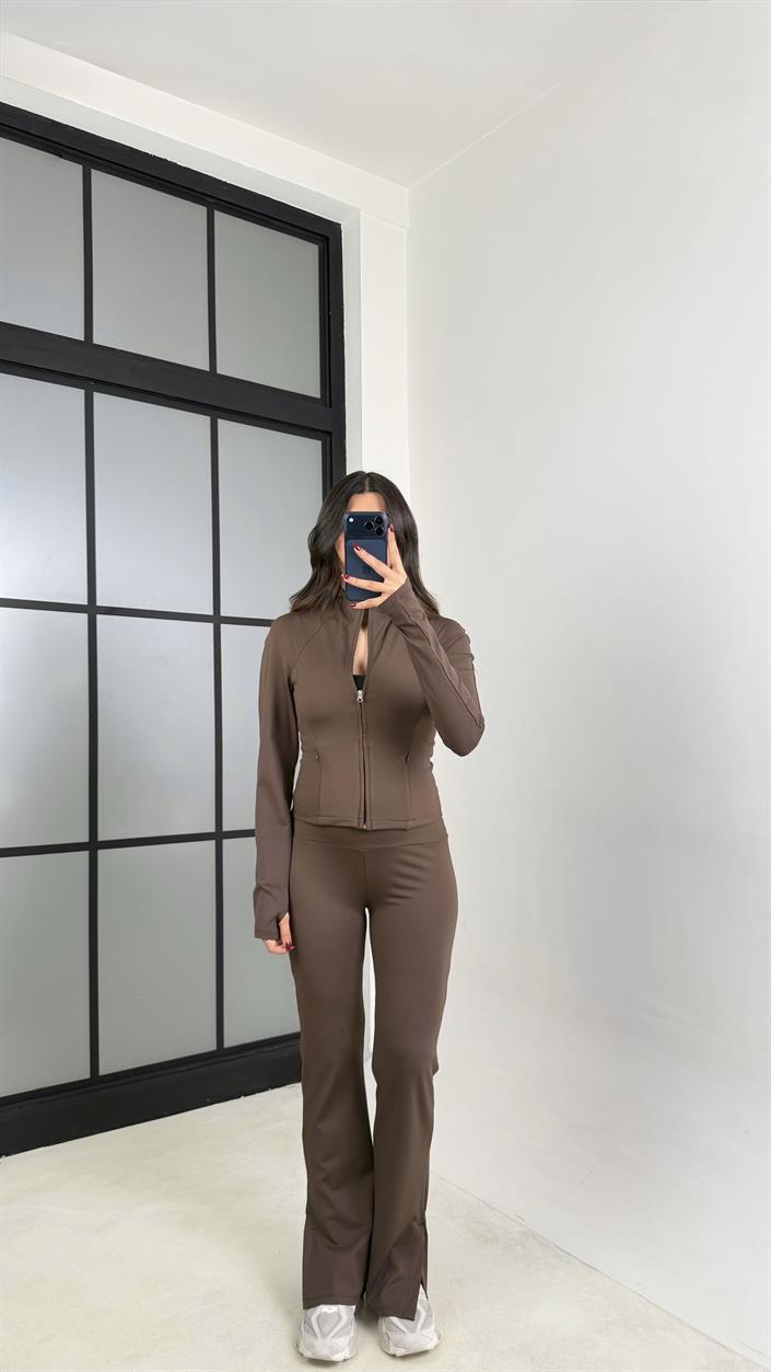 Kahve OYS Muadil Hırka Pantolon İkili Takım GAUS-00798