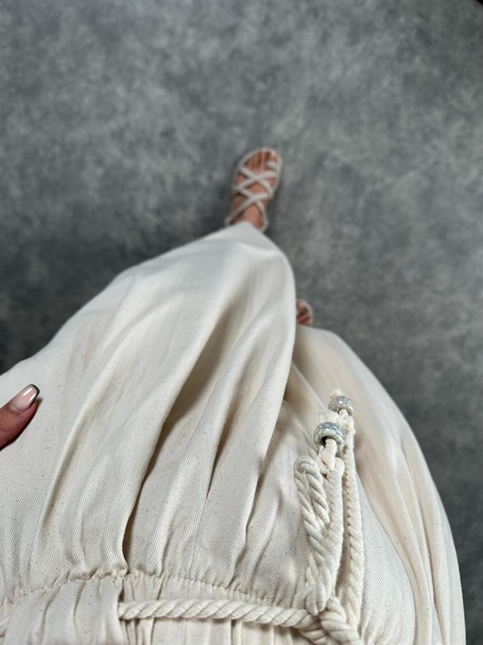 PRY Gabardin Şalvar Kemer Detaylı Pantolon 