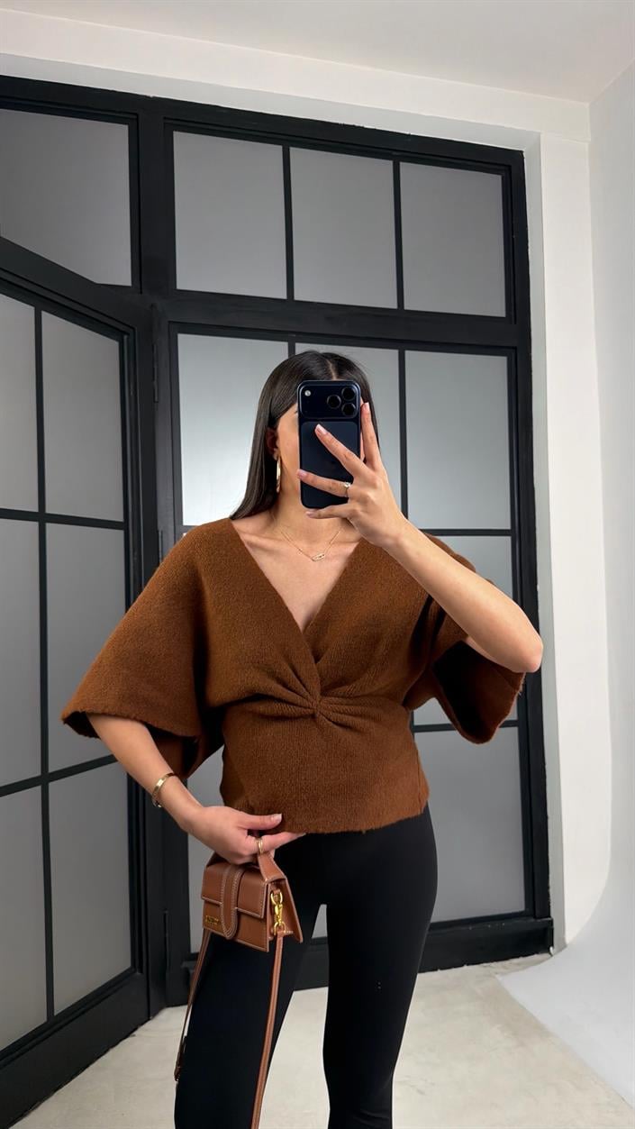 Taba Belden Oturtmalı ZR Muadil Triko Kazak GAUS-01178