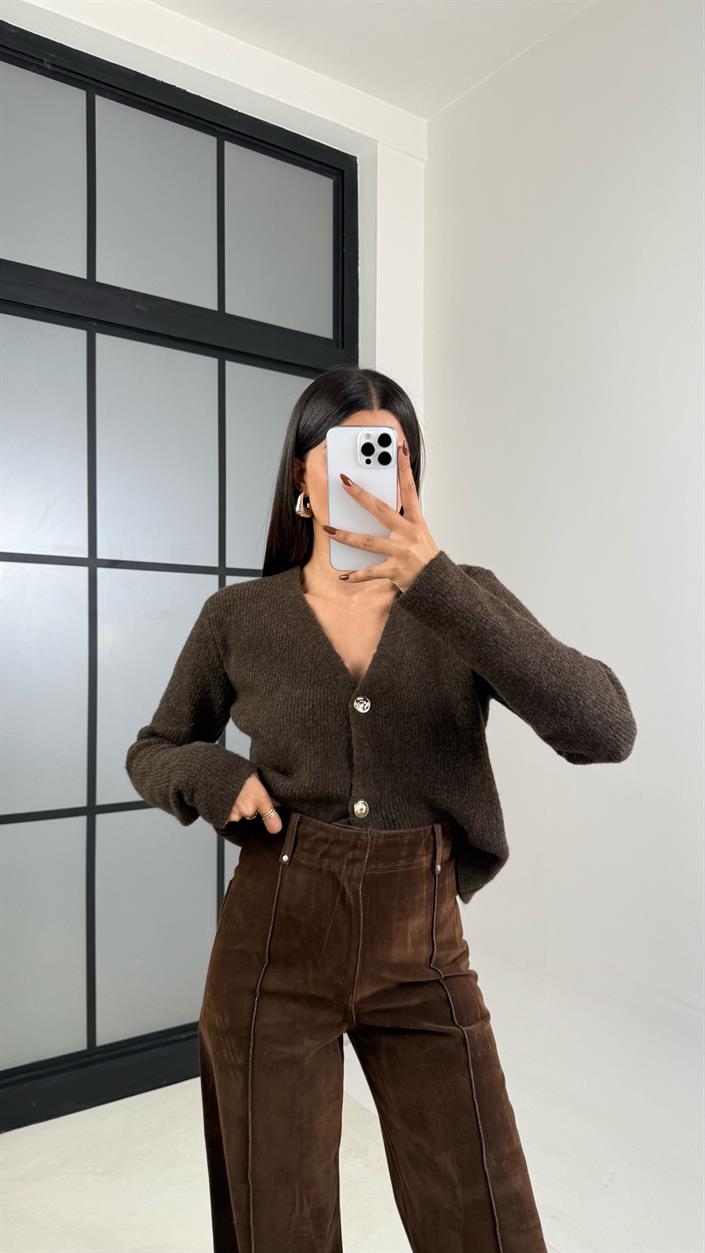 Kahve Kadife Pantolon GAUS-00331