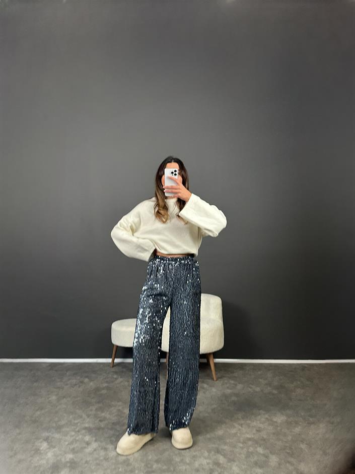 GK Gri Pul Payet Pantolon 