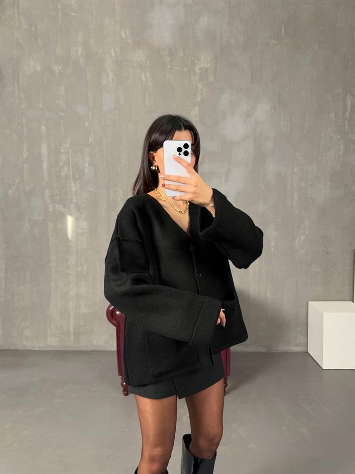 Brone Siyah Cepli Pinterest Triko Hırka