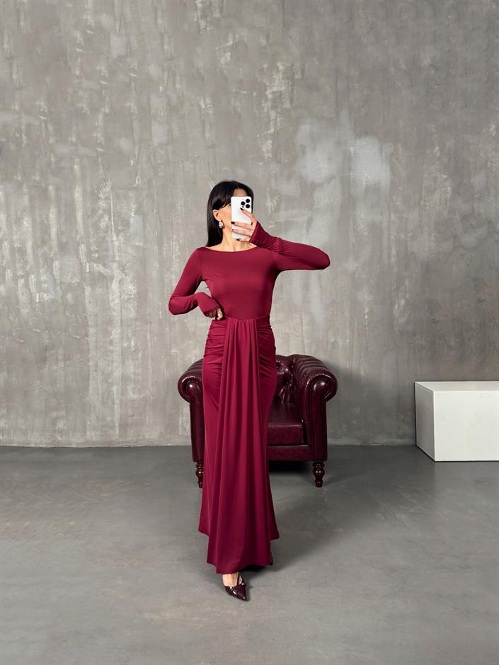 Bonita Bordo Bodysuit Etek Tasarım Takım