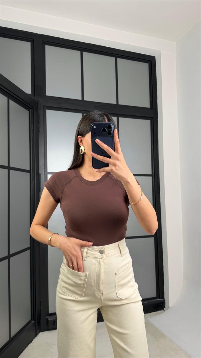 Kahve MD Muadil Basic Bluz GAUS-01351