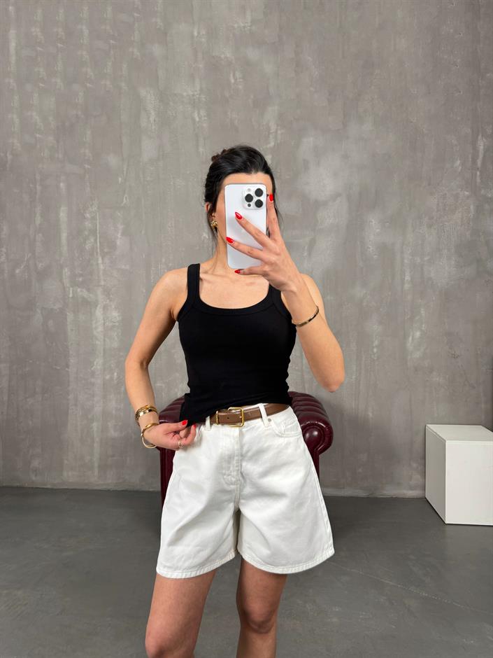 Siyah Askılı Crop Gaus00220